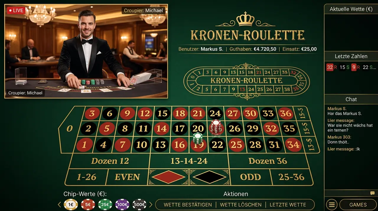 Live Casino im Wazbee